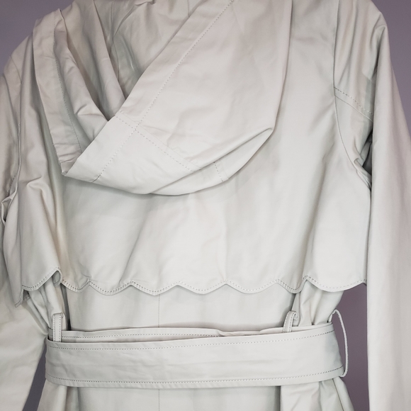 NWT Kate Spade Scalloped Edge Belted Trench Coat - Picture 4 of 16